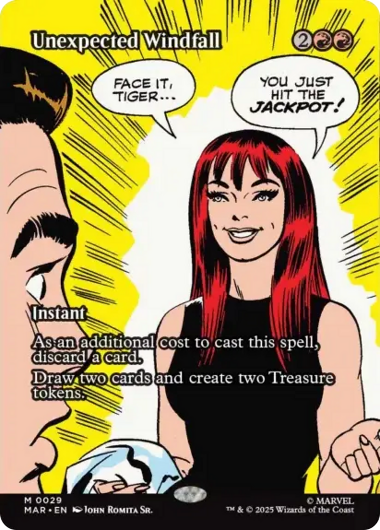 {@@ MAR R} Unexpected Windfall (Borderless) [Marvel's Spider-Man: Eternal-Legal] [SPE 029]