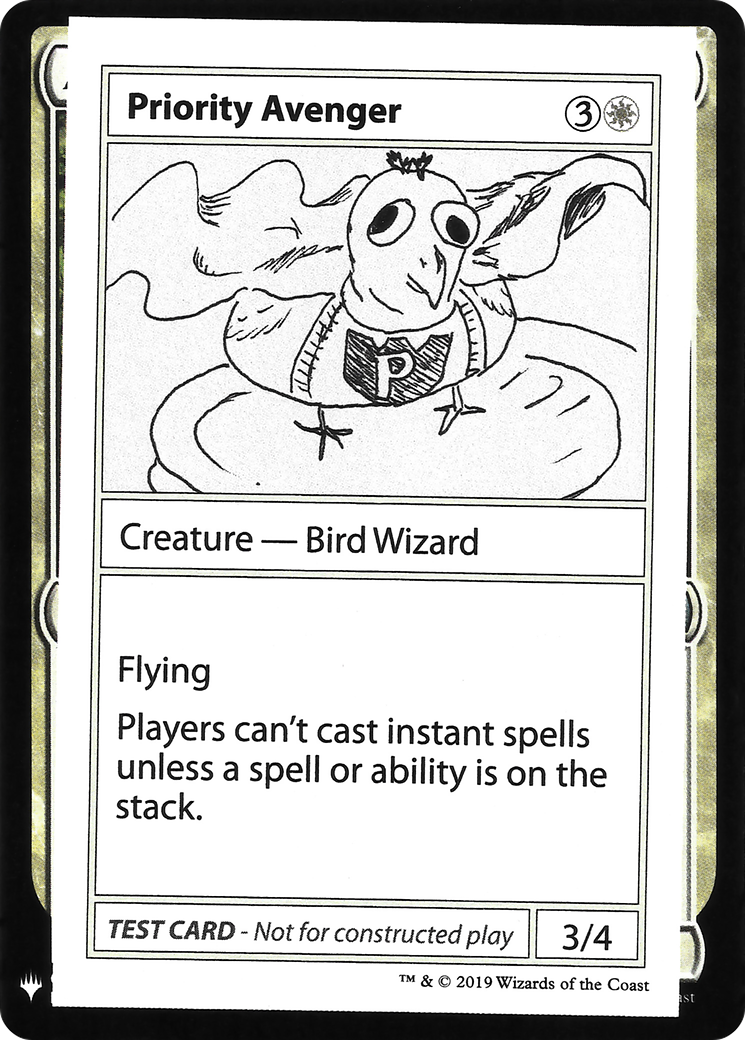 {R} Priority Avenger [Mystery Booster Playtest Cards][CON CMB1 009]
