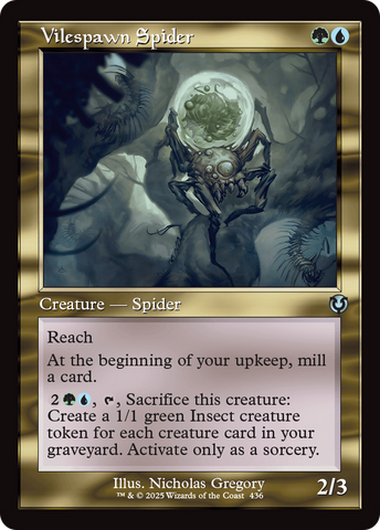 {C} Vilespawn Spider (Retro Frame) [Innistrad Remastered][INR 436]