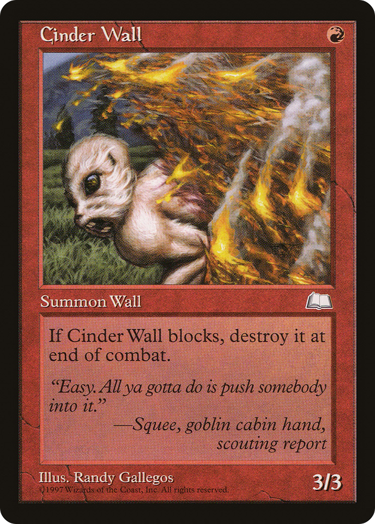 {C} Cinder Wall [Weatherlight][WTH 094]