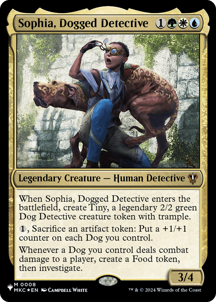 Sophia, Dogged Detective [LIST 008]