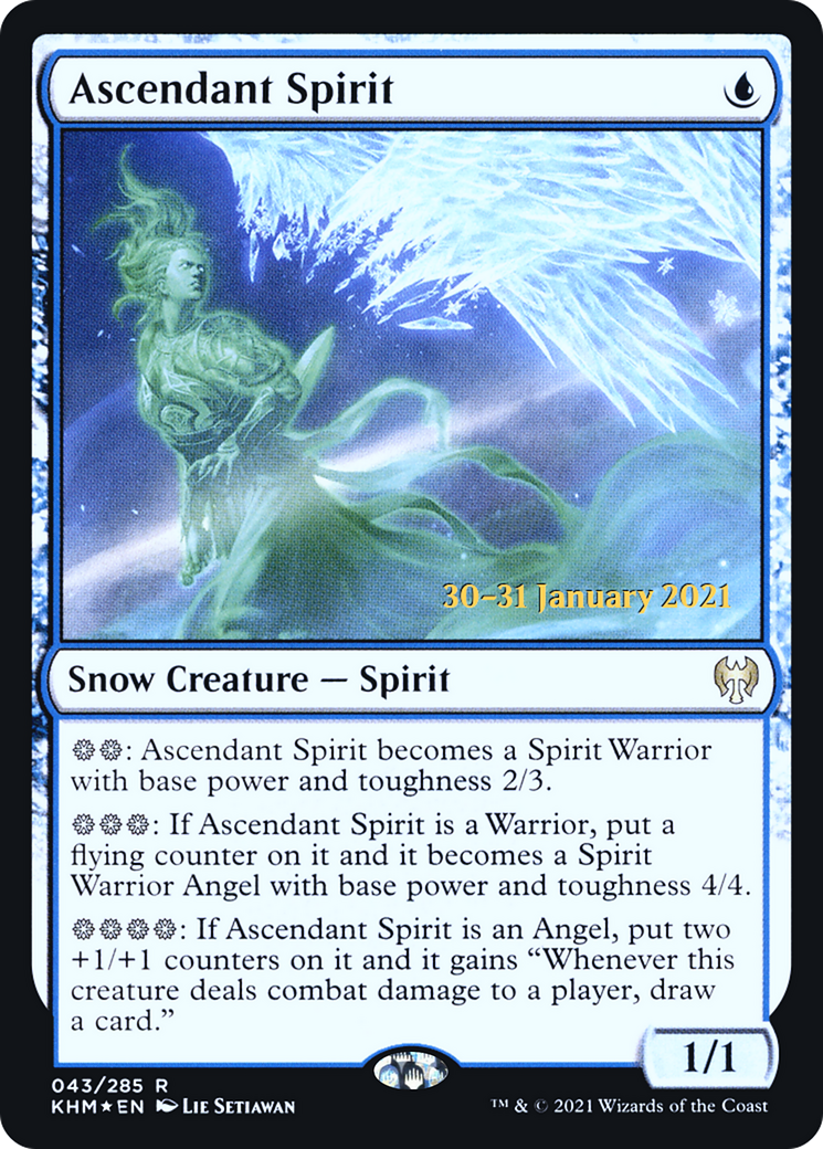 {R} Ascendant Spirit [Kaldheim Prerelease Promos][PR KHM 043]