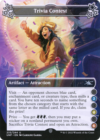 {C} Trivia Contest (2-4-6) [Unfinity][UNF 233]