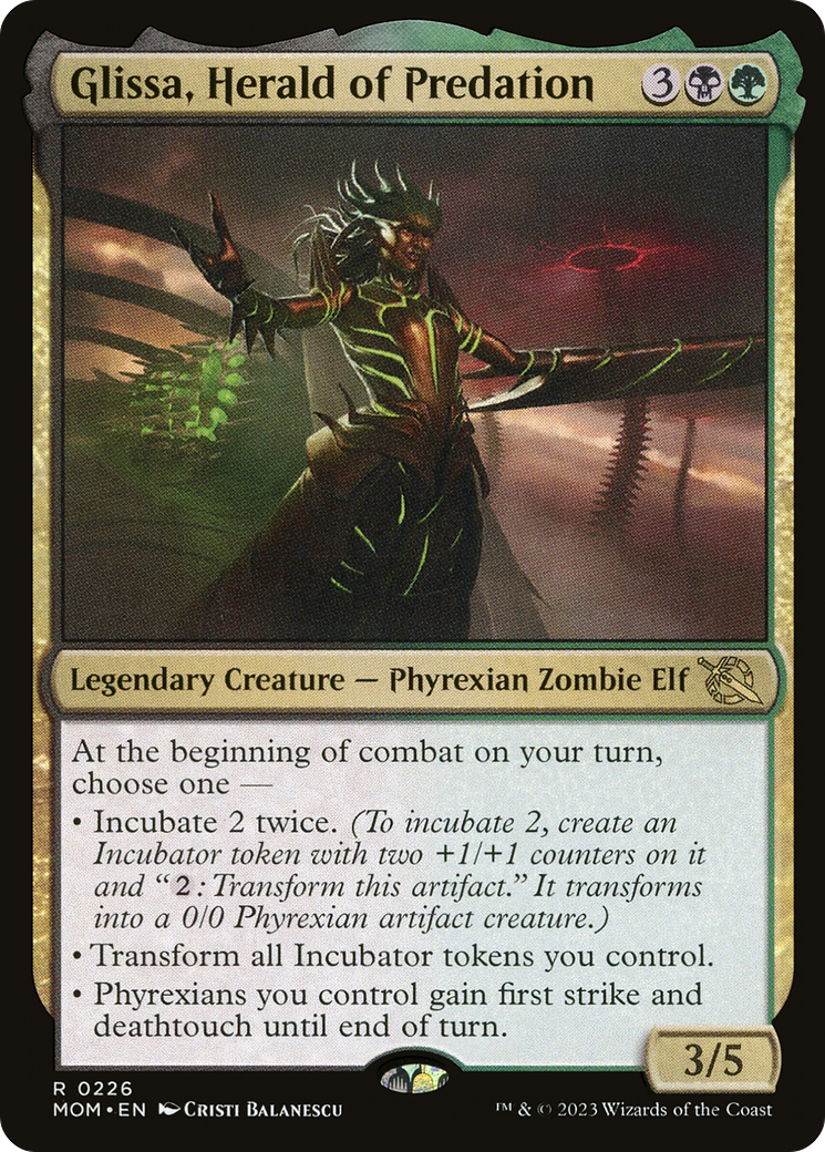 {R} Glissa, Herald of Predation [March of the Machine][MOM 226]
