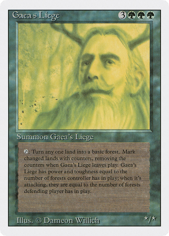 {R} Gaea's Liege [Revised Edition][3ED 198]