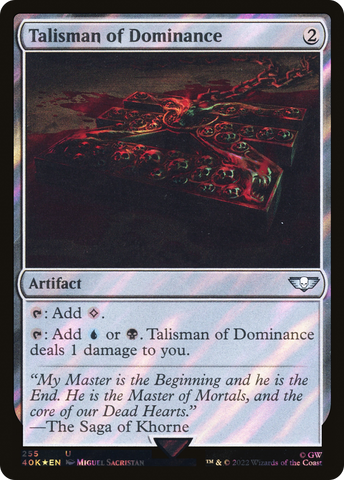 {C} Talisman of Dominance (Surge Foil) [Universes Beyond: Warhammer 40,000][SF 40K 255]