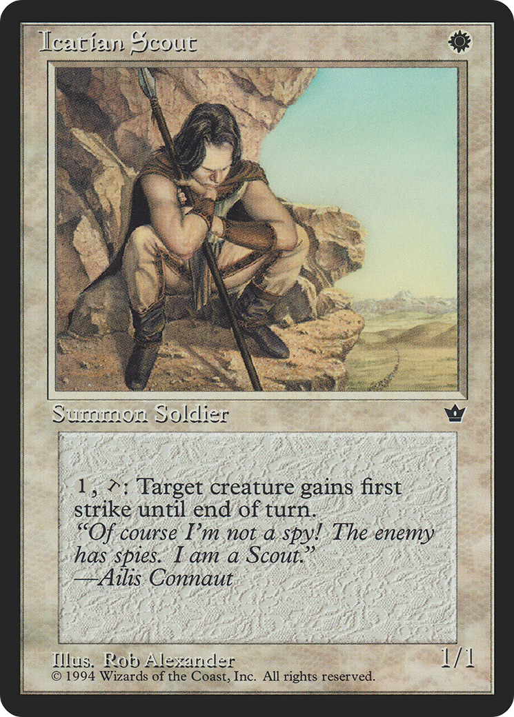 {C} Icatian Scout (Rob Alexander) [Fallen Empires][FEM 13C]