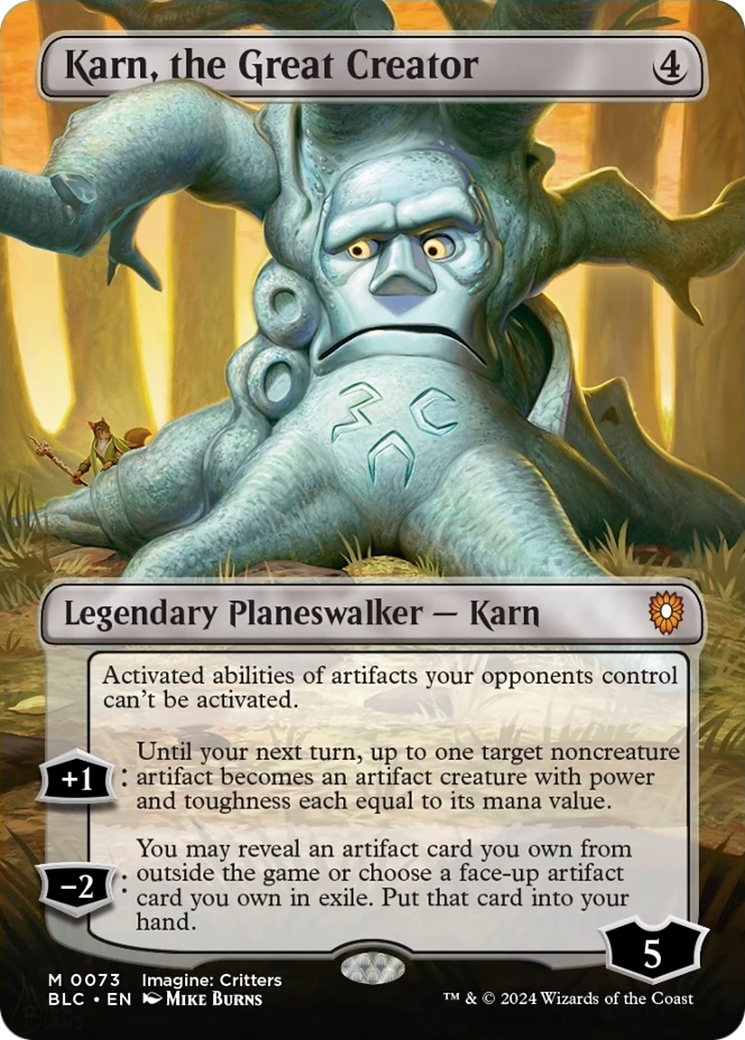 {R} Karn, the Great Creator (Borderless) [Bloomburrow Commander][BLC 073]