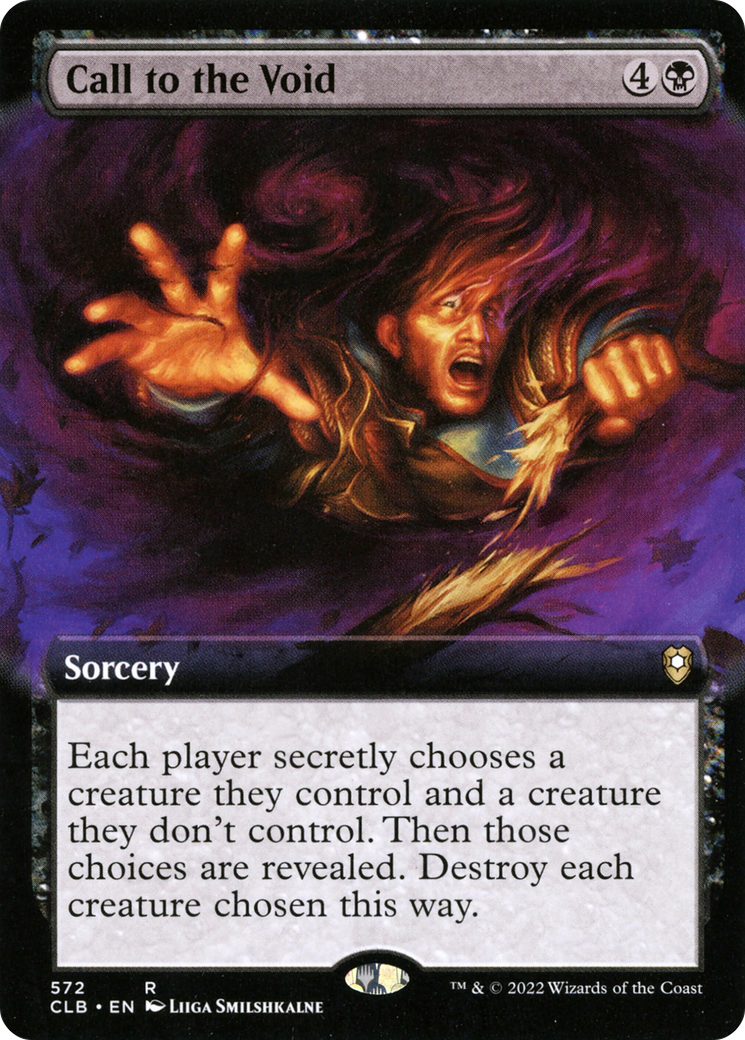 {R} Call to the Void (Extended Art) [Commander Legends: Battle for Baldur's Gate][CLB 572]