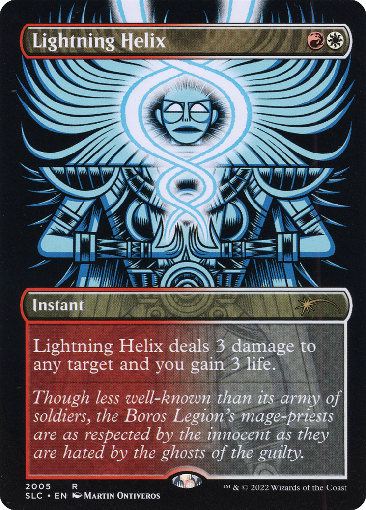 {R} Lightning Helix (Borderless) [Secret Lair 30th Anniversary Countdown Kit][SLC 2005]