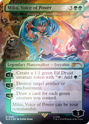 {R} Miku, Voice of Power - Freyalise, Llanowar's Fury (Rainbow Foil) [Secret Lair Drop Series][RBF SLD 1598]