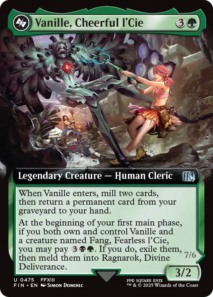 {@C} Vanille, Cheerful l'Cie // Ragnarok, Divine Deliverance (Extended Art) [FINAL FANTASY][FIN 475]