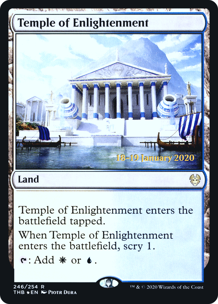 {R} Temple of Enlightenment [Theros Beyond Death Prerelease Promos][PR THB 246]