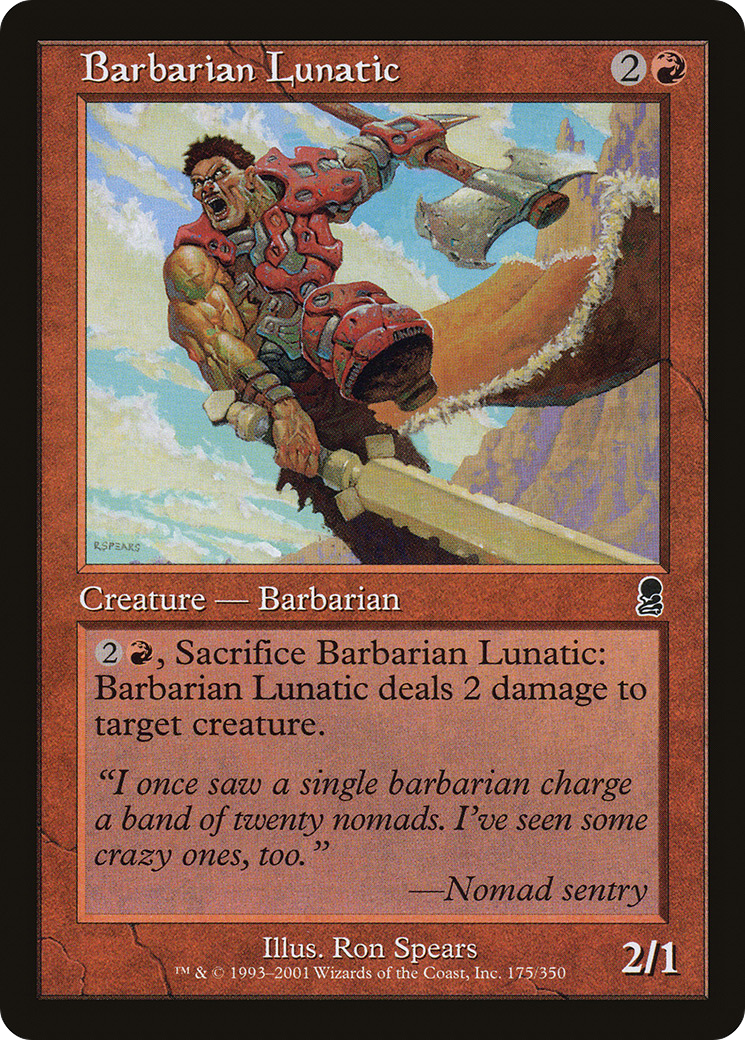 {C} Barbarian Lunatic [Odyssey][ODY 175]