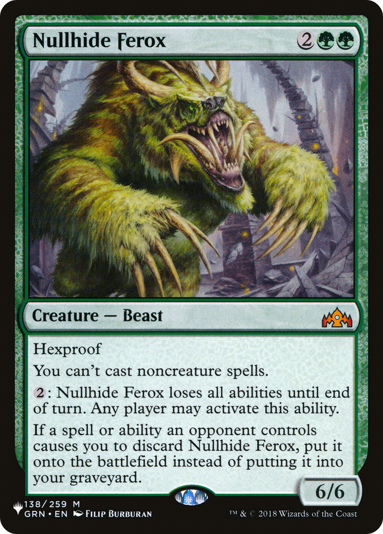 {R} Nullhide Ferox [LIST GRN-138]