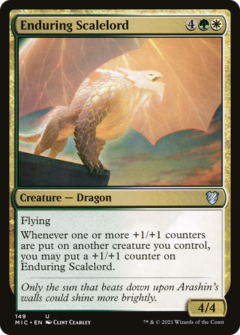 {C} Enduring Scalelord [Innistrad: Midnight Hunt Commander][MIC 149]