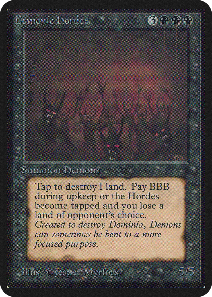 {R} Demonic Hordes [Alpha Edition][LEA 103] - Misty Mountain Games