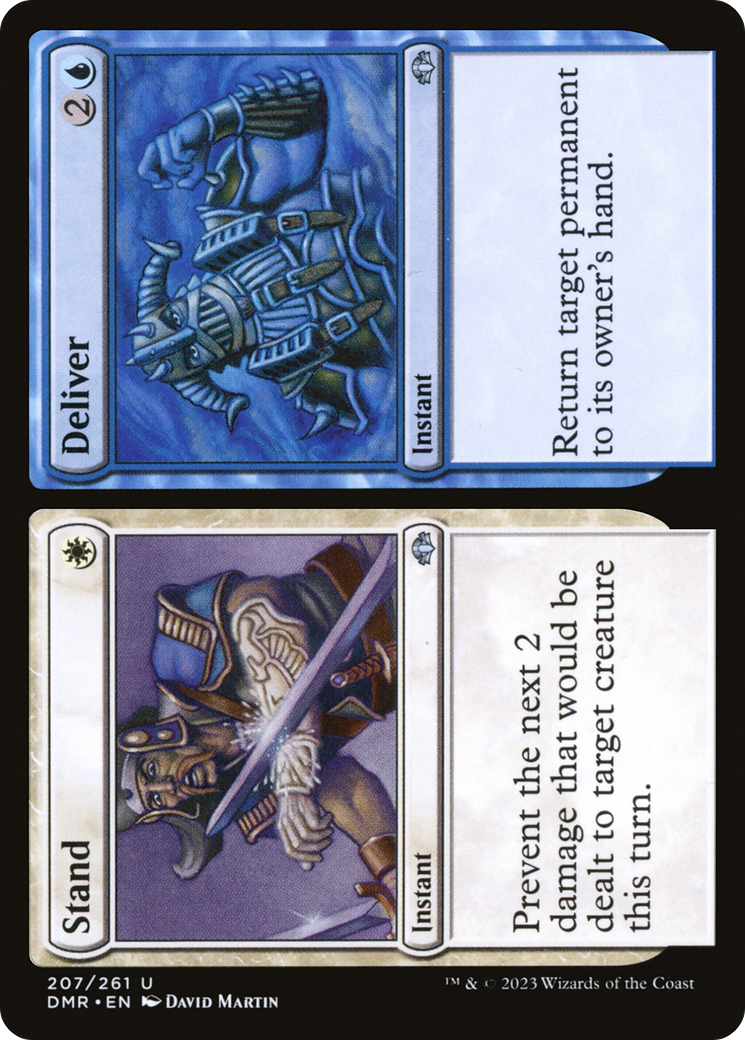 {C} Stand // Deliver [Dominaria Remastered][DMR 207]