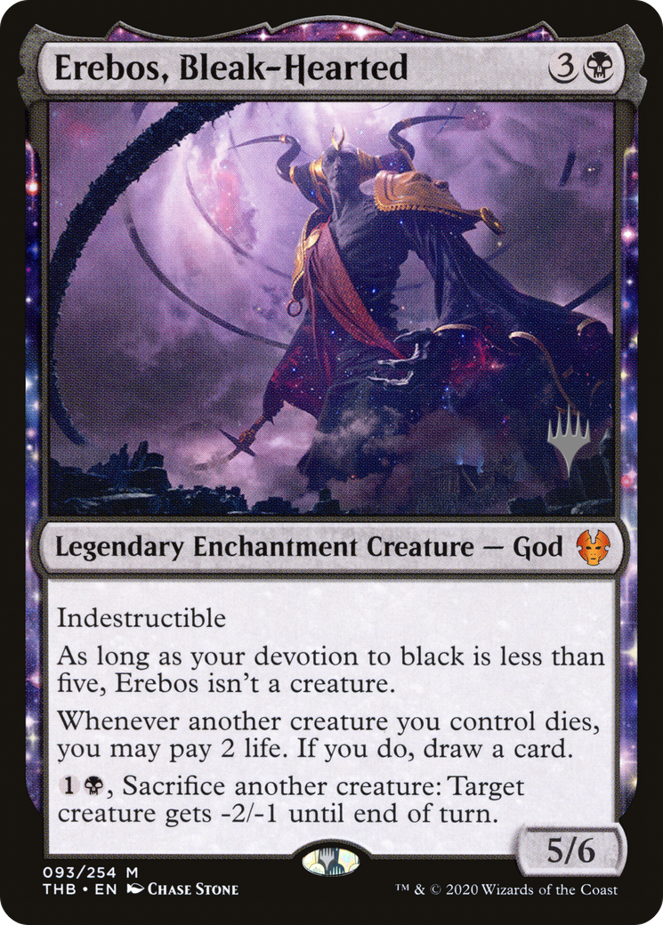 {R} Erebos, Bleak-Hearted (Promo Pack) [Theros Beyond Death Promos][PP THB 093]