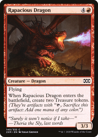 {C} Rapacious Dragon [Double Masters][2XM 140]