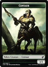 {T} Centaur // Egg Double-sided Token [Commander 2019 Tokens][TC19 015]