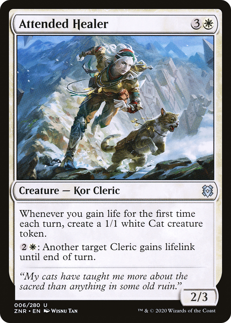 {C} Attended Healer [Zendikar Rising][ZNR 006]