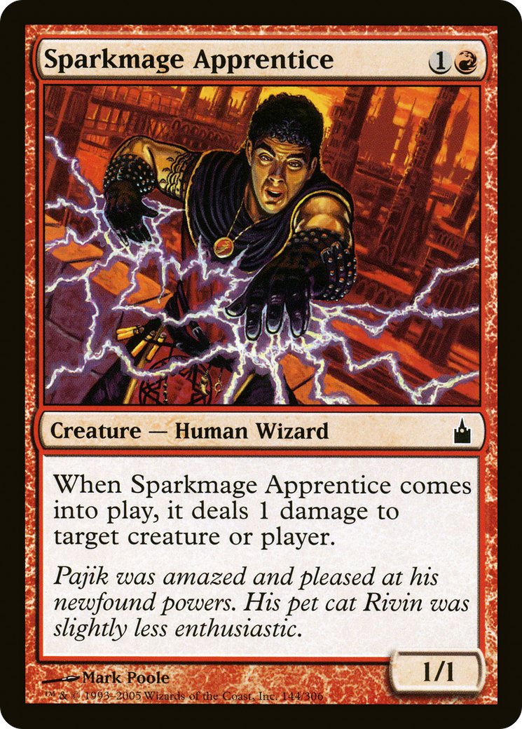 {C} Sparkmage Apprentice [Ravnica: City of Guilds][RAV 144]