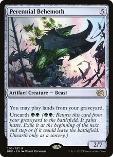 {R} Perennial Behemoth [The Brothers' War][BRO 202]