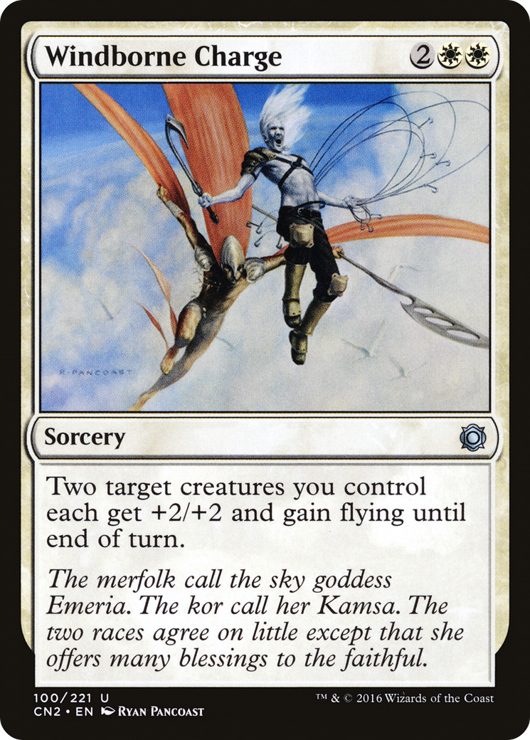 {C} Windborne Charge [Conspiracy: Take the Crown][CN2 100]