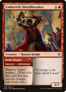 {C} Embereth Shieldbreaker // Battle Display [Throne of Eldraine][ELD 122]
