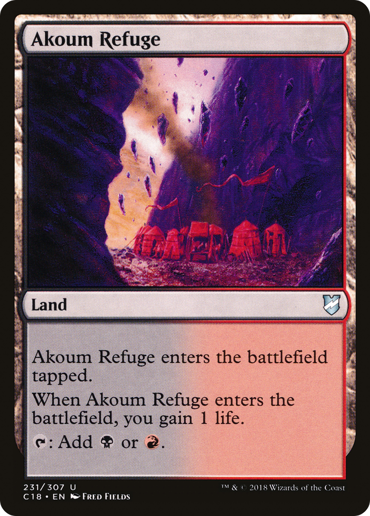 {C} Akoum Refuge [Commander 2018][C18 231]