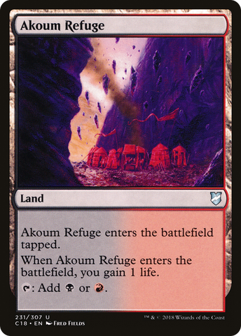 {C} Akoum Refuge [Commander 2018][C18 231]