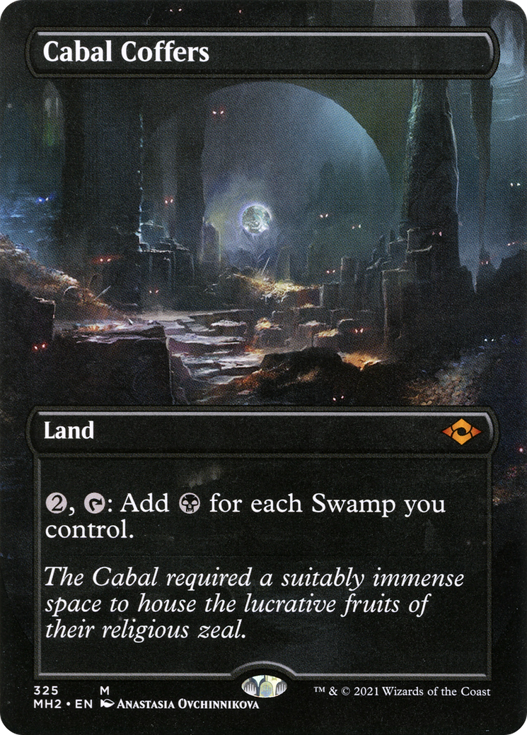 {R} Cabal Coffers (Borderless) (Borderless) [Modern Horizons 2] [MH2 325]