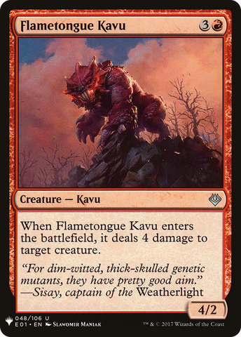 {C} Flametongue Kavu [Mystery Booster][LS E01 048]