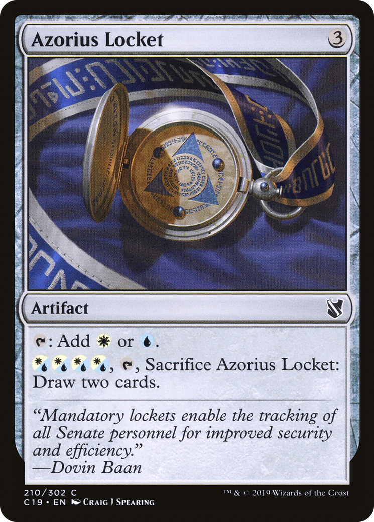 {C} Azorius Locket [Commander 2019][C19 210]