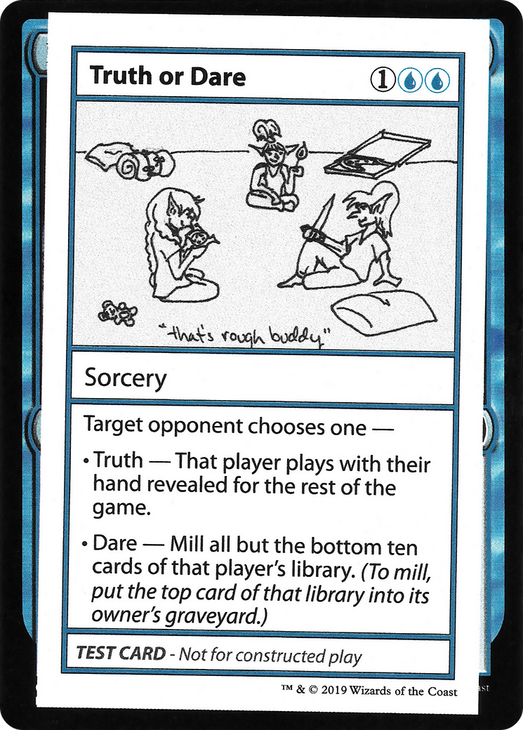 {R} Truth or Dare (2021 Edition) [Mystery Booster Playtest Cards][CMB1 032]