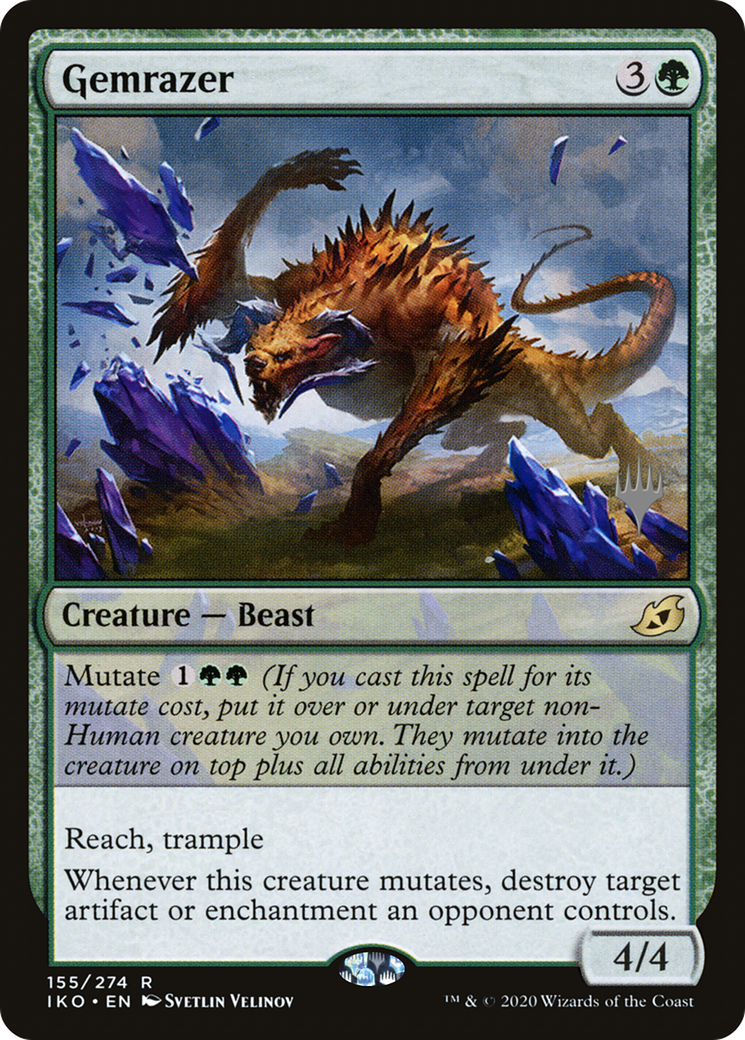 {R} Gemrazer (Promo Pack) [Ikoria: Lair of Behemoths Promos][PP IKO 155]