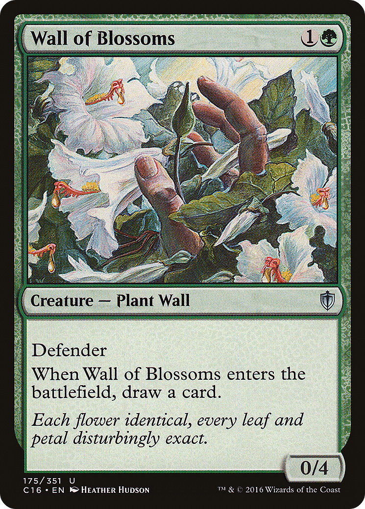 {C} Wall of Blossoms [Commander 2016][C16 175]