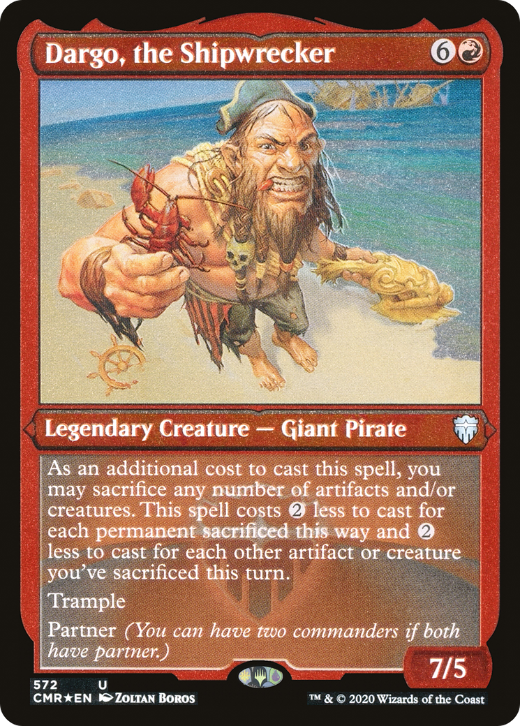 {C} Dargo, the Shipwrecker (Etched) [Commander Legends][CMR 572]