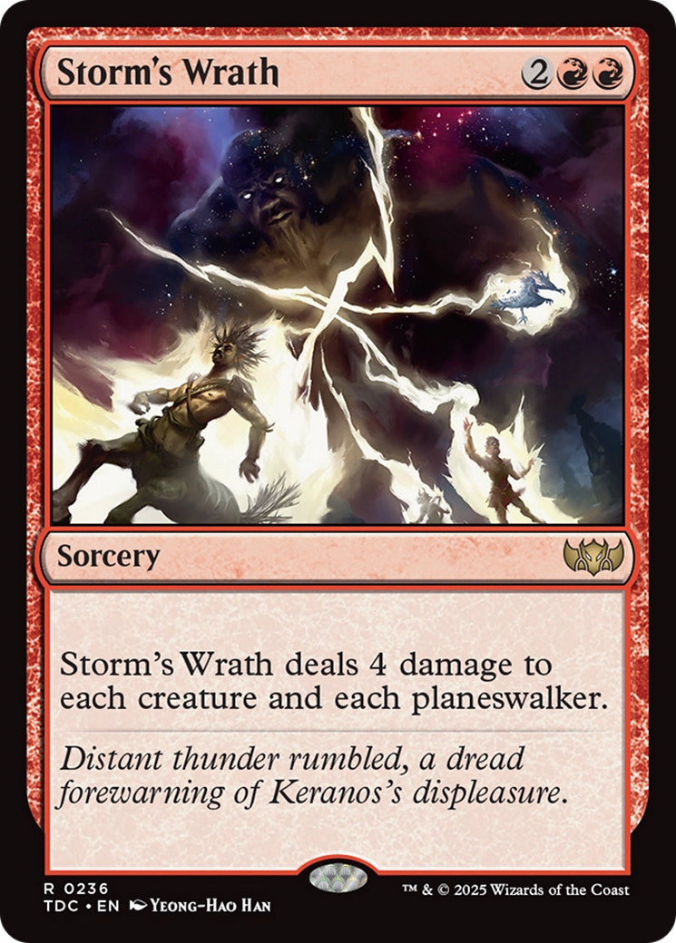 {R} Storm's Wrath [Tarkir: Dragonstorm Commander][TDC 236]