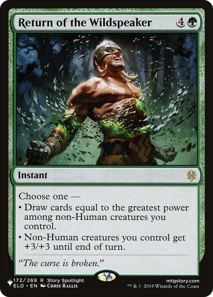 Return of the Wildspeaker [LIST 172/269]