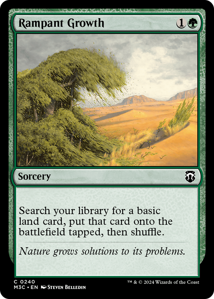 {C} Rampant Growth (Ripple Foil) [Modern Horizons 3 Commander][RPF M3C 240]