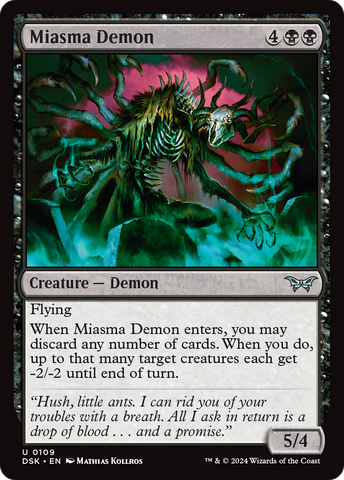 {@C} Miasma Demon [Duskmourn: House of Horror][DSK 109]