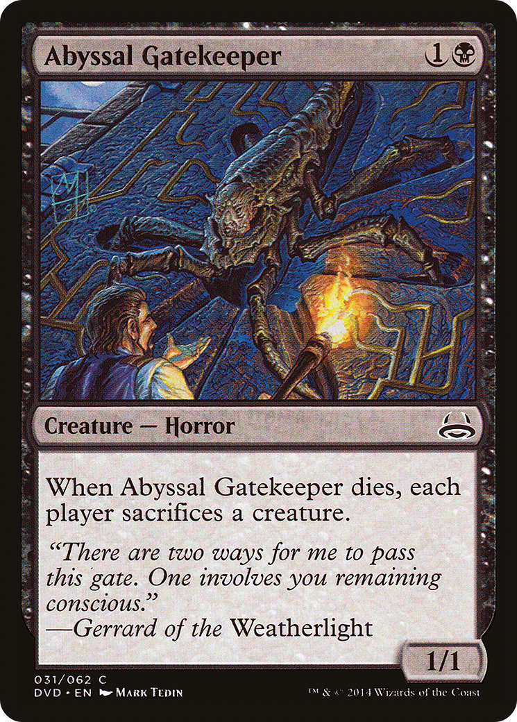 {C} Abyssal Gatekeeper (Divine vs. Demonic) [Duel Decks Anthology][DVD 031]