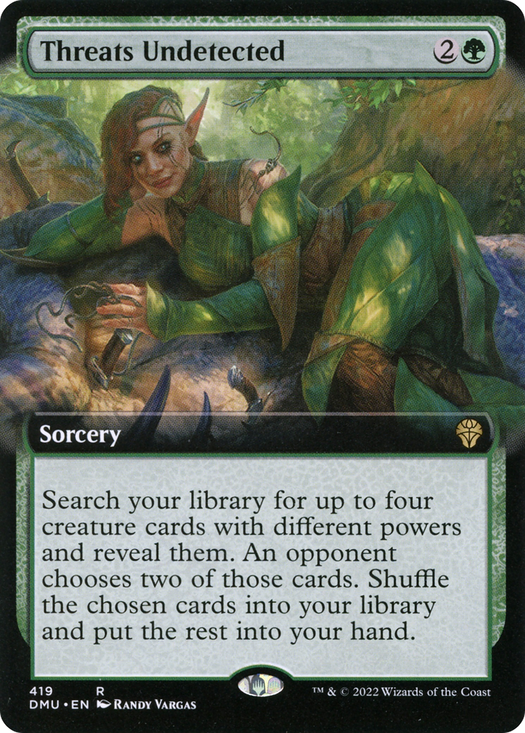 {R} Threats Undetected (Extended Art) [Dominaria United][DMU 419]