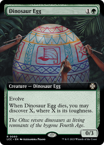 {R} Dinosaur Egg (Extended Art) [The Lost Caverns of Ixalan Commander][LCC 060]