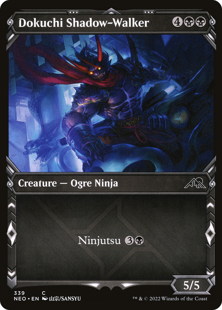 {C} Dokuchi Shadow-Walker (Showcase Ninja) [Kamigawa: Neon Dynasty][NEO 339]