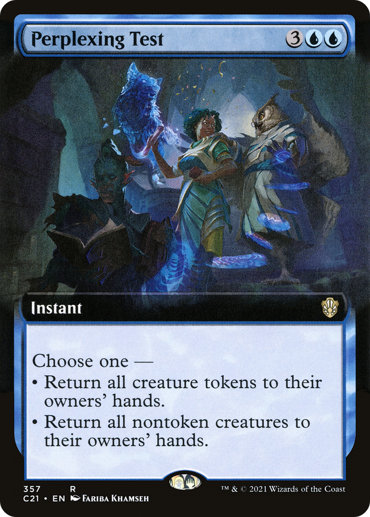 {R} Perplexing Test (Extended Art) [Commander 2021][C21 357]