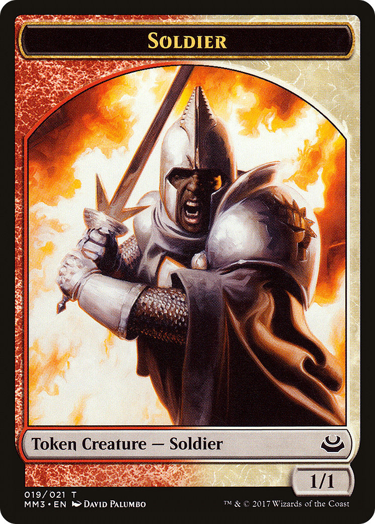 {T} Soldier Token (019/021) [Modern Masters 2017 Tokens][TMM3 019]