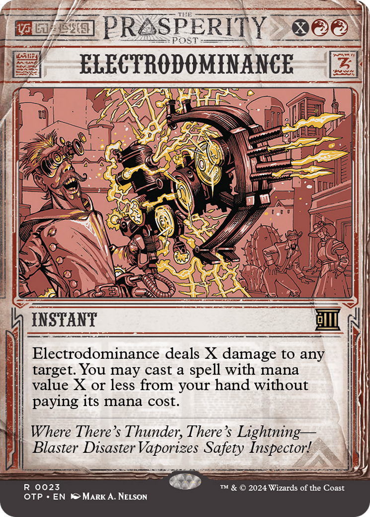 {R} Electrodominance [Outlaws of Thunder Junction: Breaking News][OTP 023]